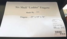 Load image into Gallery viewer, Six Shelf Ladder Etagere
