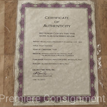 Load image into Gallery viewer, &quot;Study for the Head of Leda&quot; Lithograph by Michealangelo with COA
