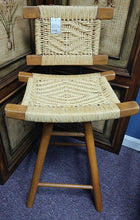 Load image into Gallery viewer, Counterheight Swivel Barstool with Rush seat and Back

