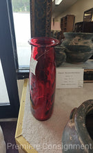 Load image into Gallery viewer, Large Oval Red Glass Vase...by San Miguel
