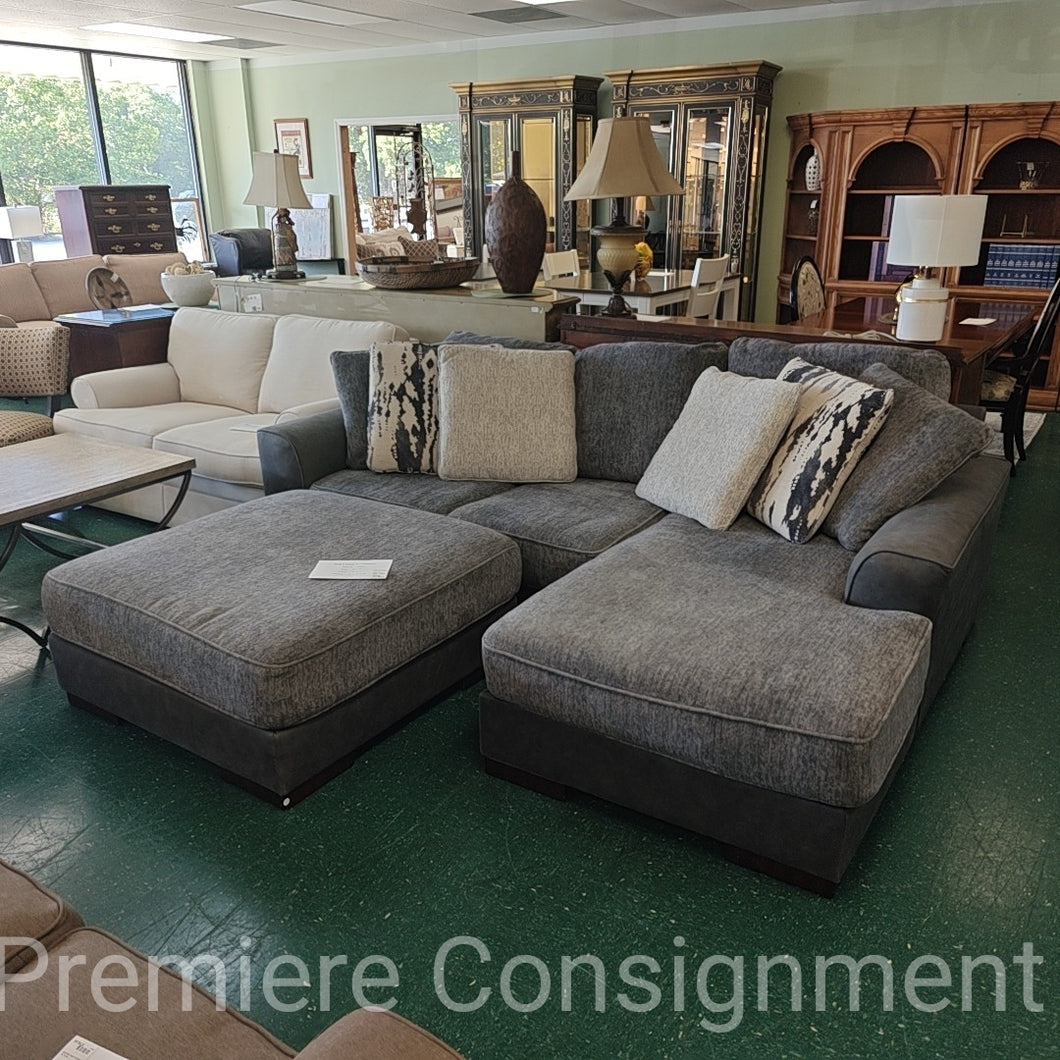 Sofa with Chaise and Ottoman