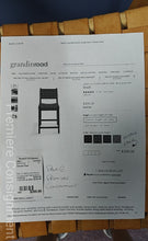 Load image into Gallery viewer, Pair of Sabino Leather Strap and Wood Counterheight Barstools... by GrandinRoad
