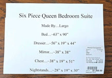 Load image into Gallery viewer, Six Piece Queen  Bedroom Suite...by Largo
