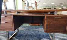 Load image into Gallery viewer, Clybourn Walnut Executive  Desk...by Crate &amp; Barrel
