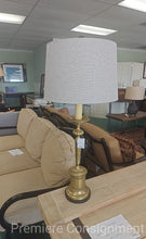 Load image into Gallery viewer, Bronze / Marble Table Lamp
