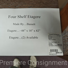 Load image into Gallery viewer, Four Shelf Etagere...by Bassett
