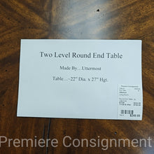 Load image into Gallery viewer, Round End Table...by Uttermost

