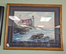 Load image into Gallery viewer, Framed Print &quot;Coast Lighthouse&quot;...by Hobby Lobby
