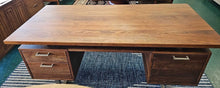 Load image into Gallery viewer, Clybourn Walnut Executive  Desk...by Crate &amp; Barrel
