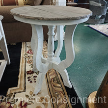 Load image into Gallery viewer, &quot;Distressed&quot; Round Accent Table
