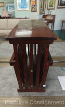 Load image into Gallery viewer, Oriental Rosewood Magazine Rack w/ Inlay
