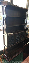 Load image into Gallery viewer, Royal Charter Oak and Leaded Glass Cook Case/Shelf...by Ethan Allen
