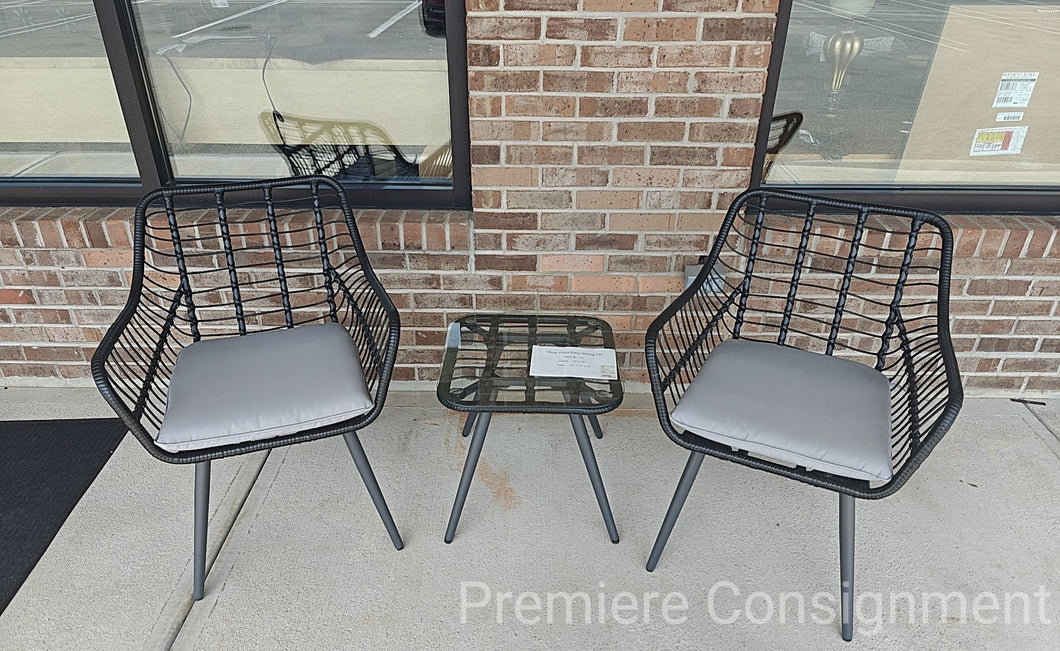 Three Piece Wicker Patio Set