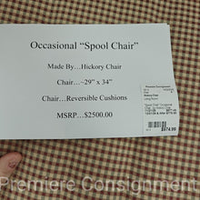 Load image into Gallery viewer, "Spool Chair" Occasional Chair...by Hickory Chair

