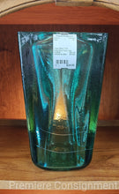 Load image into Gallery viewer, Large Heavy Thick Green/Blue Glass Vase
