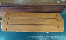 Load image into Gallery viewer, Wood Top White Bottom Sofa Table
