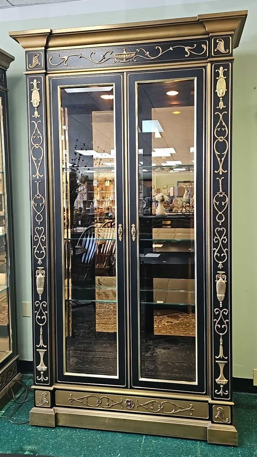 Large / Lighted Two Door Display Cabinet with 3 Shelves ...by Mastercraft
