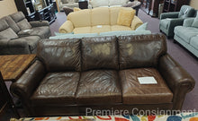 Load image into Gallery viewer, &quot;Almond Paisley&quot; Leather Sofa...by USA  Premiium Leather
