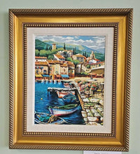 Load image into Gallery viewer, Framed Painting &quot;Docked&quot;...by Anatoly Metlan
