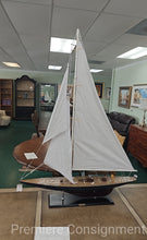 Load image into Gallery viewer, Endeavor Large Sailboat Model 52" Tall
