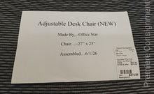 Load image into Gallery viewer, Adjustable Office Chair (NEW)...by Office Star
