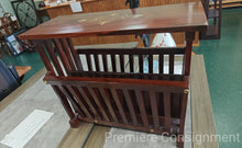 Load image into Gallery viewer, Oriental Rosewood Magazine Rack w/ Inlay

