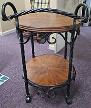 Load image into Gallery viewer, Wrought Iron Serving Cart
