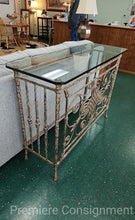 Load image into Gallery viewer, Distressed Wrought Iron Foyer Table
