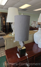 Load image into Gallery viewer, Brushed Nickel Base Table Lamp...by Revelation
