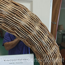 Load image into Gallery viewer, Wicker Framed Wall Mirror...by Pottery Barn
