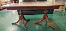 Load image into Gallery viewer, Vintage Double Pedestal Dining Table
