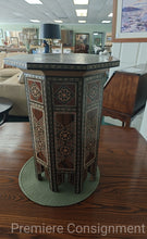 Load image into Gallery viewer, Morrocan Inlayed Side Table with opening top
