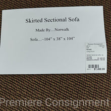 Load image into Gallery viewer, Skirted Sectional Sofa...by Norwalk
