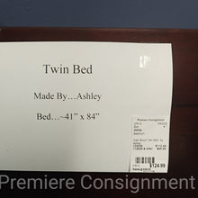 Load image into Gallery viewer, Dark Wood Twin Bed...by Ashley
