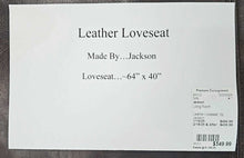 Load image into Gallery viewer, Leather Loveseat...by Jackson
