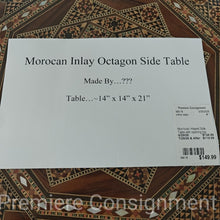 Load image into Gallery viewer, Morrocan Inlayed Side Table with opening top

