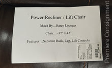 Load image into Gallery viewer, Power Recliner / Lift Chair...by Barcolounger
