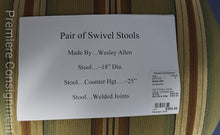 Load image into Gallery viewer, Pair of Fresno Swivel Stools...by Wesley Allen
