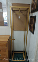 Load image into Gallery viewer, Freestanding Wardrobe Valet Gold Tone
