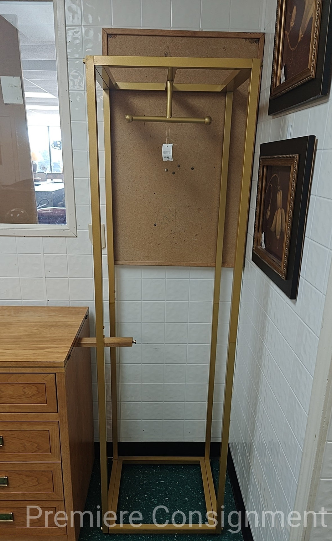 Freestanding Wardrobe Valet Gold Tone