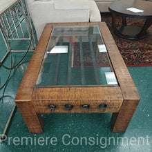 Load image into Gallery viewer, Glass Top Coffee Table...by Raloh Lauren
