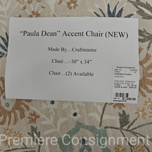 Load image into Gallery viewer, "Paula Dean" Greenwood Accent Chair (NEW)...by Craftmaster
