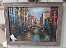 Load image into Gallery viewer, Small Framed Canvas Print &quot;Venice Canal&quot;

