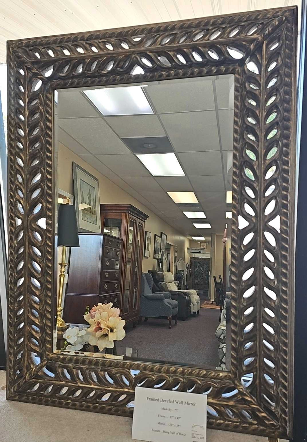 Large Rectangle  Framed Wall  Mirror