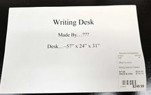 Load image into Gallery viewer, Writing Desk w/ Drawers
