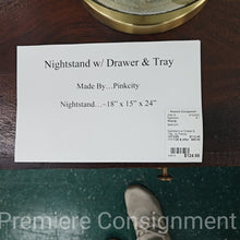 Load image into Gallery viewer, Nightstand w/ Drawer &amp; Tray...by Pinkcity
