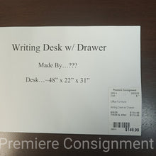 Load image into Gallery viewer, Writing Desk w/ Drawer
