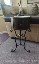 Load image into Gallery viewer, Small Round Accent table w/ Drawer
