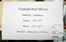 Load image into Gallery viewer, Oval Wall Mirror...by Uttermost
