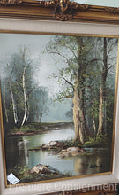Load image into Gallery viewer, Framed Canvas Painting "Wooded Stream"...by C Holland

